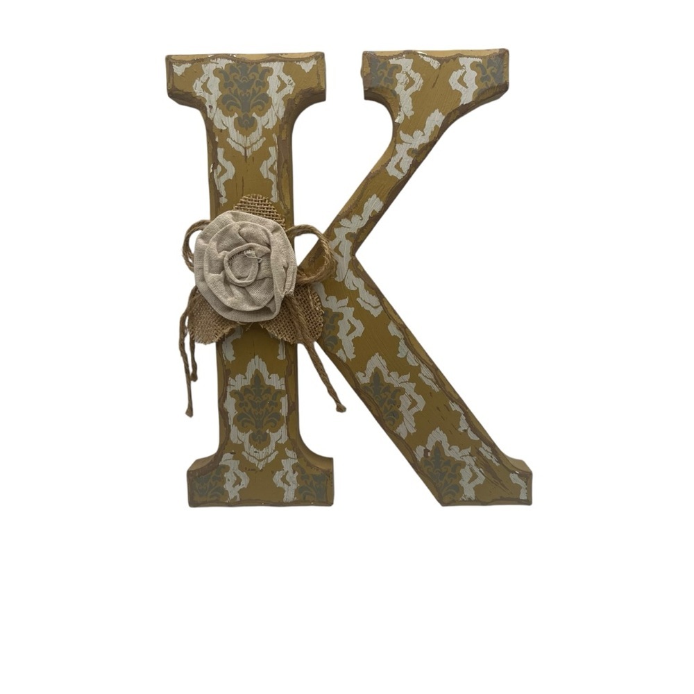 Decorative rustic letter “K”